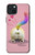 W3923 Cat Bottom Rainbow Tail Funda Carcasa Case y Caso Del Tirón Funda para iPhone 15 Plus