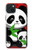 W3929 Cute Panda Eating Bamboo Funda Carcasa Case y Caso Del Tirón Funda para iPhone 15 Plus