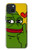 W3945 Pepe Love Middle Finger Funda Carcasa Case y Caso Del Tirón Funda para iPhone 15 Plus