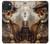 W3949 Steampunk Skull Smoking Funda Carcasa Case y Caso Del Tirón Funda para iPhone 15 Plus