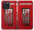 W0058 British Red Telephone Box Funda Carcasa Case y Caso Del Tirón Funda para iPhone 15 Pro