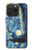 W0213 Van Gogh Starry Nights Funda Carcasa Case y Caso Del Tirón Funda para iPhone 15 Pro