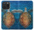 W1249 Blue Sea Turtle Funda Carcasa Case y Caso Del Tirón Funda para iPhone 15 Pro