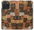 W3460 Mali Art Pattern Funda Carcasa Case y Caso Del Tirón Funda para iPhone 15 Pro