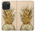 W3490 Gold Pineapple Funda Carcasa Case y Caso Del Tirón Funda para iPhone 15 Pro