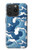 W3751 Wave Pattern Funda Carcasa Case y Caso Del Tirón Funda para iPhone 15 Pro