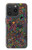 W3815 Psychedelic Art Funda Carcasa Case y Caso Del Tirón Funda para iPhone 15 Pro