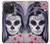 W3821 Sugar Skull Steam Punk Girl Gothic Funda Carcasa Case y Caso Del Tirón Funda para iPhone 15 Pro