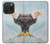 W3843 Bald Eagle On Ice Funda Carcasa Case y Caso Del Tirón Funda para iPhone 15 Pro