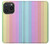 W3849 Colorful Vertical Colors Funda Carcasa Case y Caso Del Tirón Funda para iPhone 15 Pro