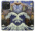 W3851 World of Art Van Gogh Hokusai Da Vinci Funda Carcasa Case y Caso Del Tirón Funda para iPhone 15 Pro