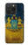 W3858 Ukraine Vintage Flag Funda Carcasa Case y Caso Del Tirón Funda para iPhone 15 Pro