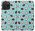 W3860 Coconut Dot Pattern Funda Carcasa Case y Caso Del Tirón Funda para iPhone 15 Pro
