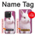W3870 Cute Baby Bunny Funda Carcasa Case y Caso Del Tirón Funda para iPhone 15 Pro