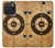 W3894 Paper Gun Shooting Target Funda Carcasa Case y Caso Del Tirón Funda para iPhone 15 Pro
