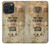 W3954 Vintage Gas Pump Funda Carcasa Case y Caso Del Tirón Funda para iPhone 15 Pro