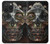W1685 Steampunk Skull Head Funda Carcasa Case y Caso Del Tirón Funda para iPhone 15 Pro Max