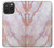 W3482 Soft Pink Marble Graphic Print Funda Carcasa Case y Caso Del Tirón Funda para iPhone 15 Pro Max