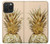 W3490 Gold Pineapple Funda Carcasa Case y Caso Del Tirón Funda para iPhone 15 Pro Max