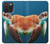 W3497 Green Sea Turtle Funda Carcasa Case y Caso Del Tirón Funda para iPhone 15 Pro Max