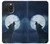 W3693 Grim White Wolf Full Moon Funda Carcasa Case y Caso Del Tirón Funda para iPhone 15 Pro Max