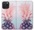 W3711 Pink Pineapple Funda Carcasa Case y Caso Del Tirón Funda para iPhone 15 Pro Max