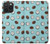 W3860 Coconut Dot Pattern Funda Carcasa Case y Caso Del Tirón Funda para iPhone 15 Pro Max