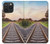 W3866 Railway Straight Train Track Funda Carcasa Case y Caso Del Tirón Funda para iPhone 15 Pro Max