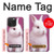 W3870 Cute Baby Bunny Funda Carcasa Case y Caso Del Tirón Funda para iPhone 15 Pro Max