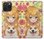 W3918 Baby Corgi Dog Corgi Girl Candy Funda Carcasa Case y Caso Del Tirón Funda para iPhone 15 Pro Max