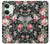 W2727 Vintage Rose Pattern Funda Carcasa Case y Caso Del Tirón Funda para OnePlus Nord 3