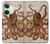 W2801 Vintage Octopus Funda Carcasa Case y Caso Del Tirón Funda para OnePlus Nord 3
