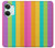 W3678 Colorful Rainbow Vertical Funda Carcasa Case y Caso Del Tirón Funda para OnePlus Nord 3