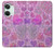 W3710 Pink Love Heart Funda Carcasa Case y Caso Del Tirón Funda para OnePlus Nord 3