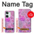 W3710 Pink Love Heart Funda Carcasa Case y Caso Del Tirón Funda para OnePlus Nord 3