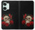 W3753 Dark Gothic Goth Skull Roses Funda Carcasa Case y Caso Del Tirón Funda para OnePlus Nord 3