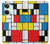 W3814 Piet Mondrian Line Art Composition Funda Carcasa Case y Caso Del Tirón Funda para OnePlus Nord 3