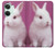 W3870 Cute Baby Bunny Funda Carcasa Case y Caso Del Tirón Funda para OnePlus Nord 3