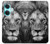 W3372 Lion Face Funda Carcasa Case y Caso Del Tirón Funda para OnePlus Nord CE3