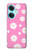 W3500 Pink Floral Pattern Funda Carcasa Case y Caso Del Tirón Funda para OnePlus Nord CE3