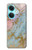 W3717 Rose Gold Blue Pastel Marble Graphic Printed Funda Carcasa Case y Caso Del Tirón Funda para OnePlus Nord CE3