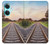 W3866 Railway Straight Train Track Funda Carcasa Case y Caso Del Tirón Funda para OnePlus Nord CE3