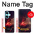 W3897 Red Nebula Space Funda Carcasa Case y Caso Del Tirón Funda para OnePlus Nord CE3