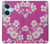 W3924 Cherry Blossom Pink Background Funda Carcasa Case y Caso Del Tirón Funda para OnePlus Nord CE3