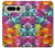 W3477 Abstract Diamond Pattern Funda Carcasa Case y Caso Del Tirón Funda para Google Pixel Fold