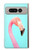 W3708 Pink Flamingo Funda Carcasa Case y Caso Del Tirón Funda para Google Pixel Fold