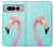 W3708 Pink Flamingo Funda Carcasa Case y Caso Del Tirón Funda para Google Pixel Fold