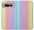 W3849 Colorful Vertical Colors Funda Carcasa Case y Caso Del Tirón Funda para Google Pixel Fold