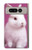 W3870 Cute Baby Bunny Funda Carcasa Case y Caso Del Tirón Funda para Google Pixel Fold