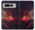 W3897 Red Nebula Space Funda Carcasa Case y Caso Del Tirón Funda para Google Pixel Fold